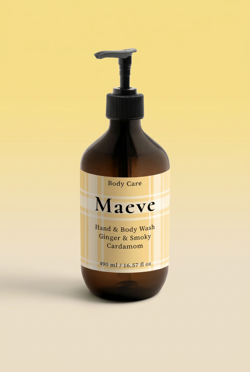 Ginger & Smoky Cardamom met Maeve-achtergrond