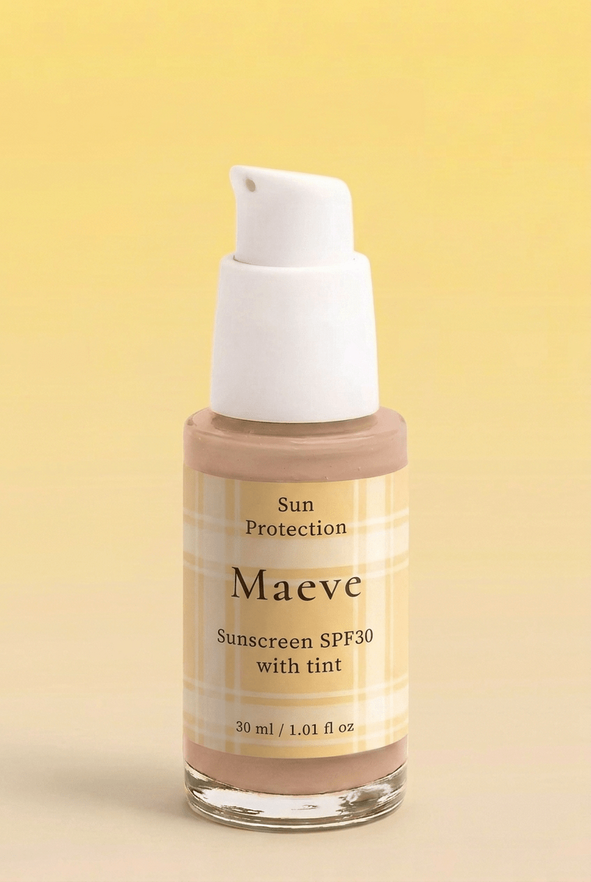 Sunscreen SPF30, alleen het flesje centraal